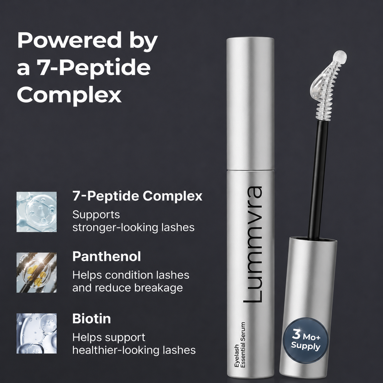 🔥Essential Eyelash Growth Serum, Jumbo Size 0.5fl.oz - Safe & Gentle Lashes Care, Fuller, Thicker in 2 Weeks, Non-Prostaglandin
