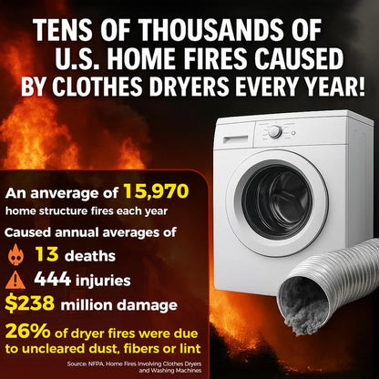 💥LAST DAY SALE 49% OFF💥Dryer Vent Cleaner Kit
