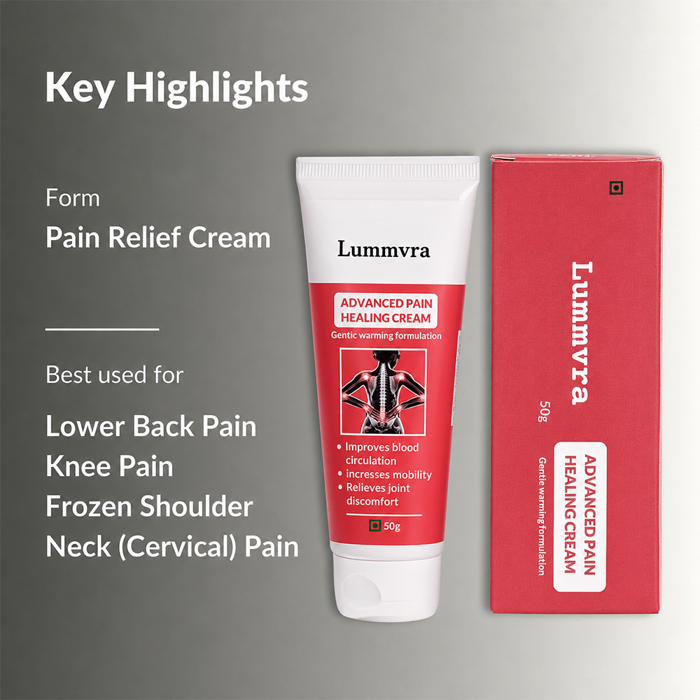 Lummvra Advanced Pain Healing Cream | Rapid & Lasting Relief for Muscle & Joint Pain