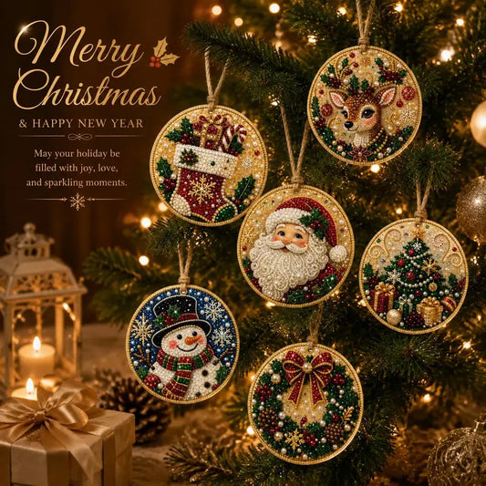 Christmas DIY Diamond Painting Ornaments Kit