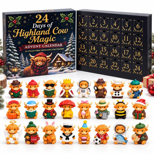 🐮2026 Highland Cow Halloween Countdown Calendar