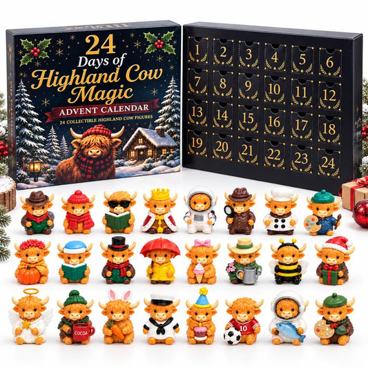 🐮2026 Highland Cow Halloween Countdown Calendar