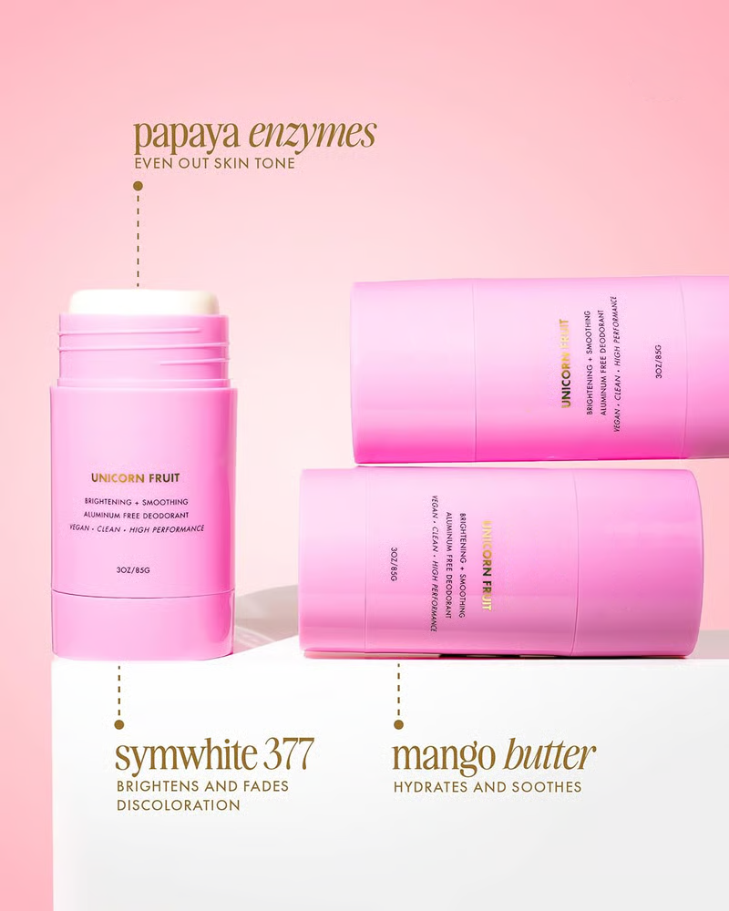🌈Unicorn Fruit Skin Brightening and Smoothing Deodorant - Cotton Candy & Sparkling Sugar Scent
