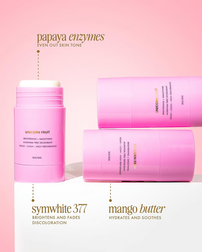 🌈Unicorn Fruit Skin Brightening and Smoothing Deodorant - Cotton Candy & Sparkling Sugar Scent