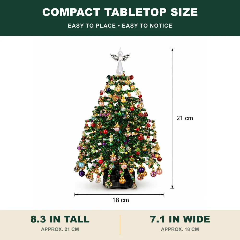 🔥HOT SALE🔥DIY Lighted Beaded Tabletop Tree Craft Kit
