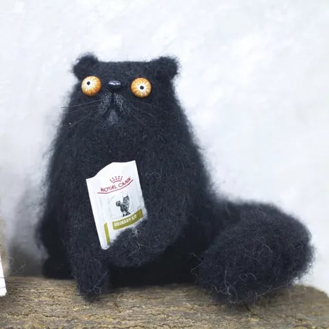 🔥Hot Sale 49% OFF🌟🐭👀Handmade Wool Felt Big-Eyed Panicked Weirdo — Quirky Plush Pal🧶