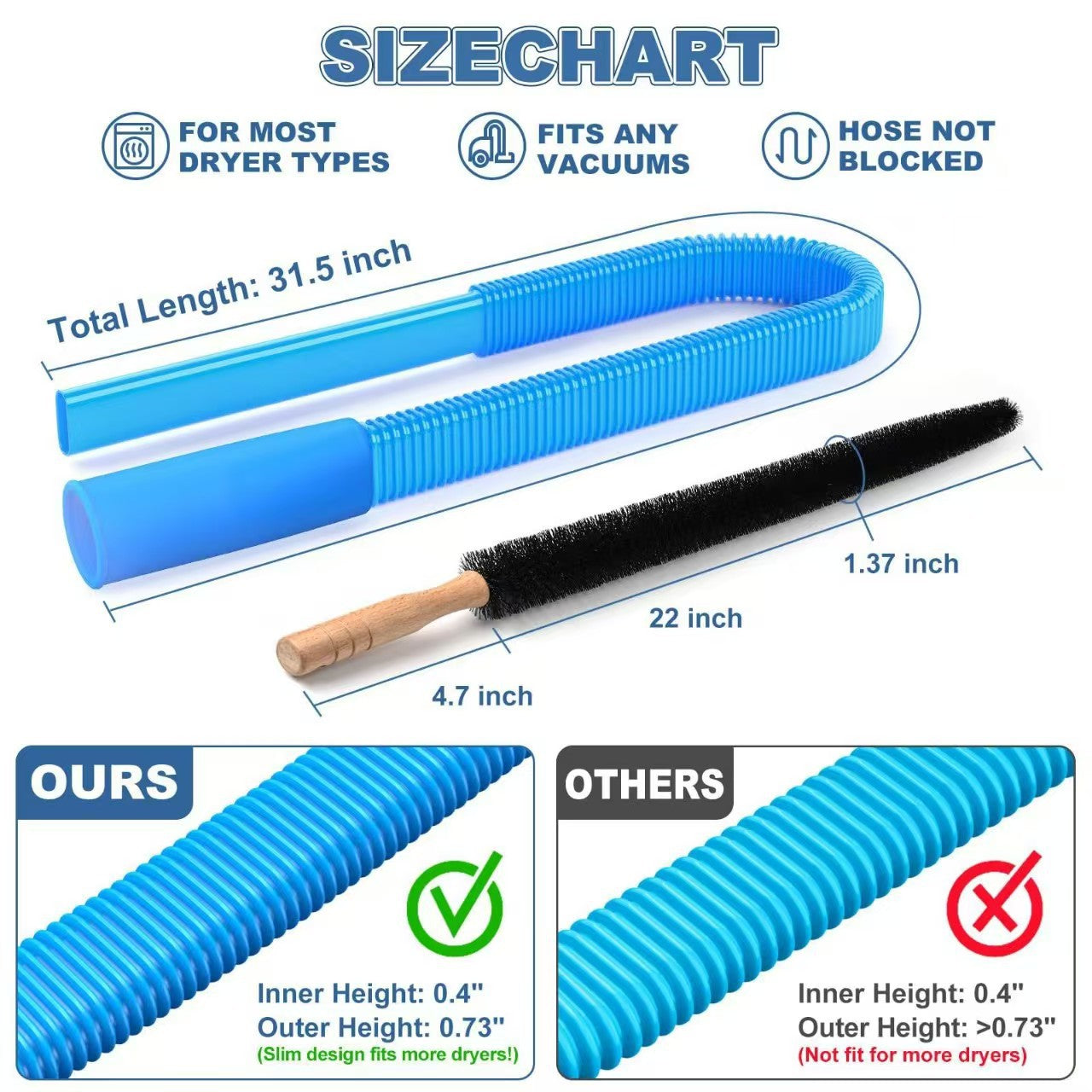 💥LAST DAY SALE 49% OFF💥Dryer Vent Cleaner Kit