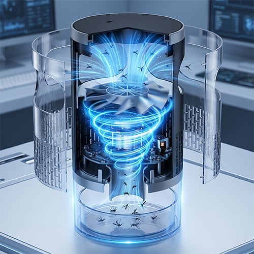 Ultra-Quiet Bionic UV Suction Mosquito Trap