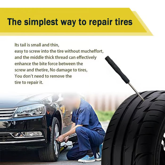 🔩60PCS Tire Repair Rubber Nails Kit with 2 Sizes
