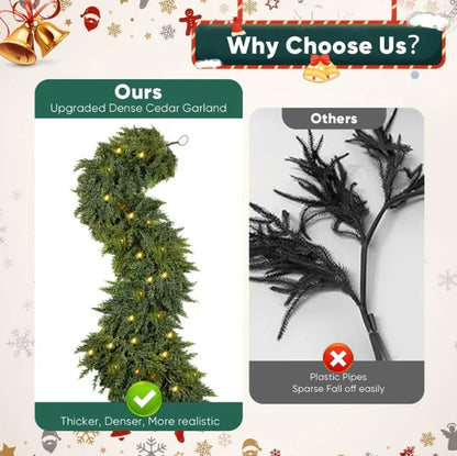 🔥hot-sale🔥6FT Artificial Cedar Christmas Garland