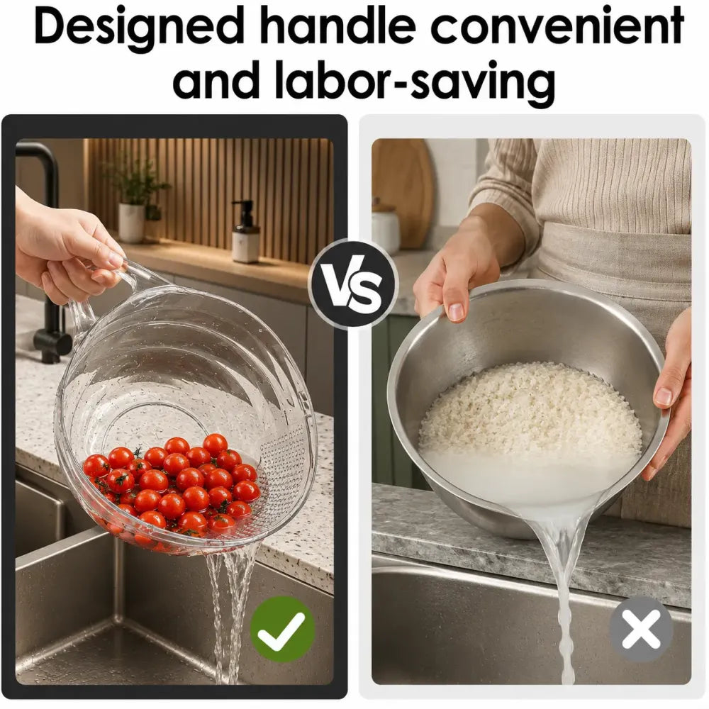 🔥hot-sale🔥Multifunctional Rice Strainer with Handle