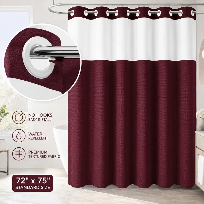 🔥hot-sale🔥Double Layer Waffle-Pattern Shower Curtain