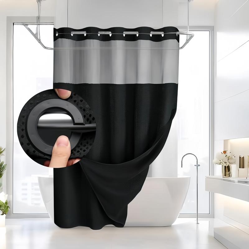 🔥hot-sale🔥Double Layer Waffle-Pattern Shower Curtain