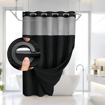 🔥hot-sale🔥Double Layer Waffle-Pattern Shower Curtain