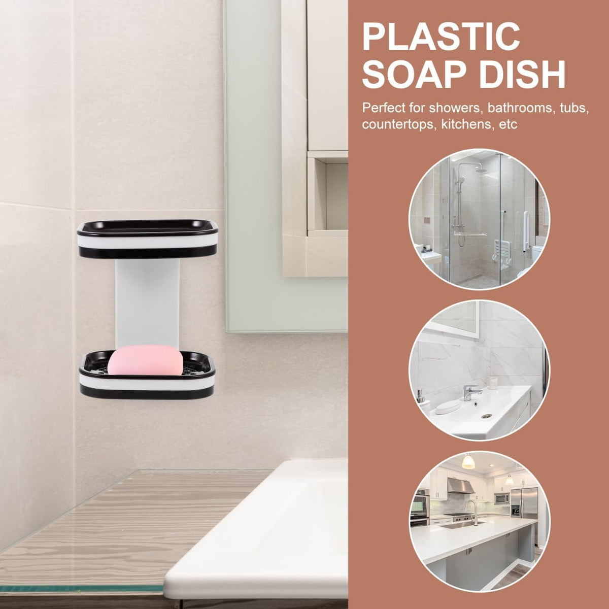 Wall Mounted Double-Layer Soap Bar Holder with Drainage Holes🧼