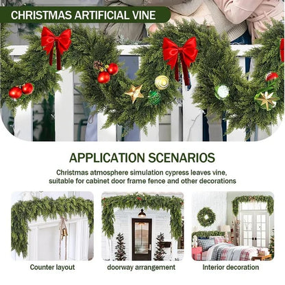 🔥hot-sale🔥6FT Artificial Cedar Christmas Garland