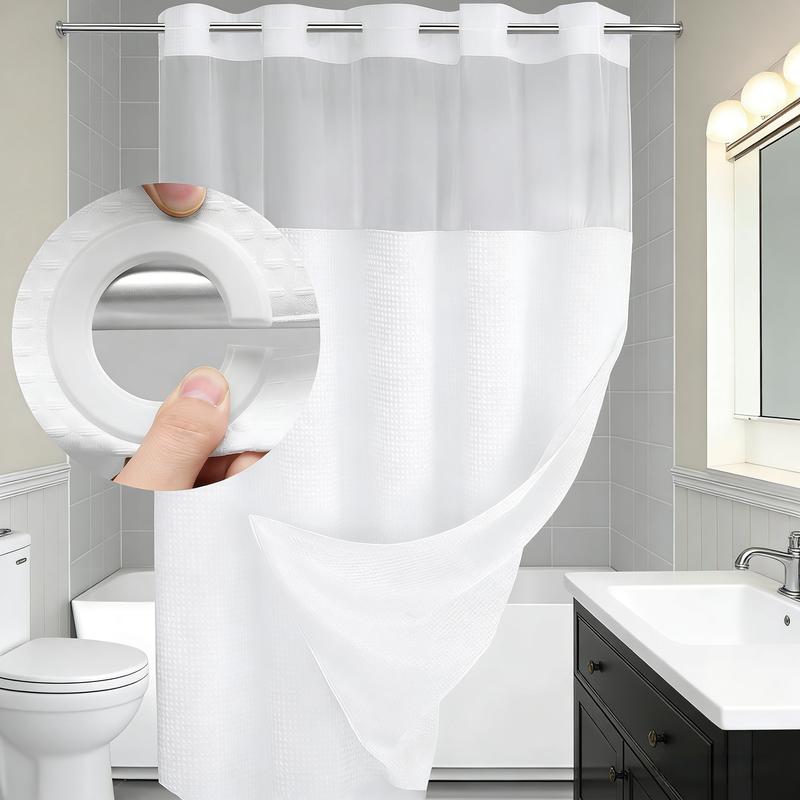 🔥hot-sale🔥Double Layer Waffle-Pattern Shower Curtain