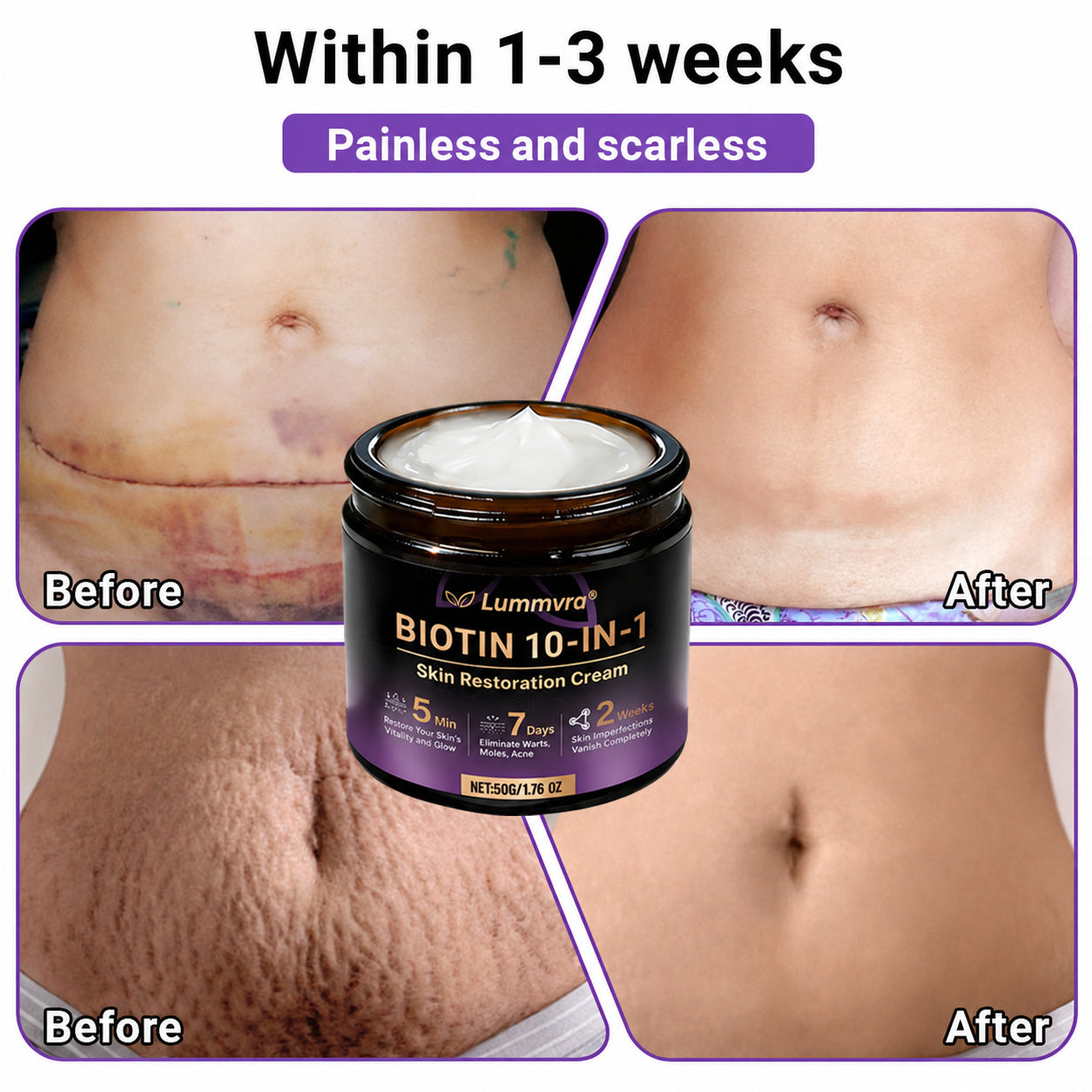 Made and Shipped from Canada ✨Lummvra® Biotin 10-in-1 Skin Restoration Cream