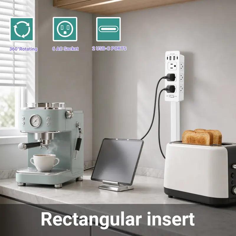 Rotating Wall Outlet Extender