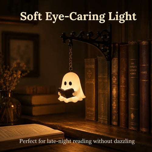 🔥Reading Ghost Bookshelf Lantern Light