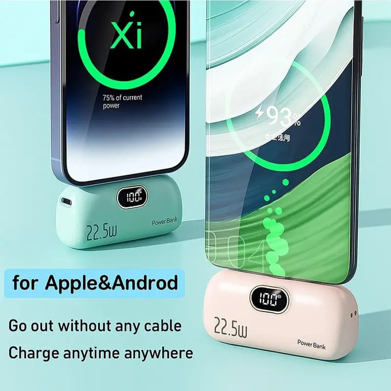 🏆Flash Sale⚡🔋 5000mAh Mini Portable Phone Power Bank(Type-C & USB-A)