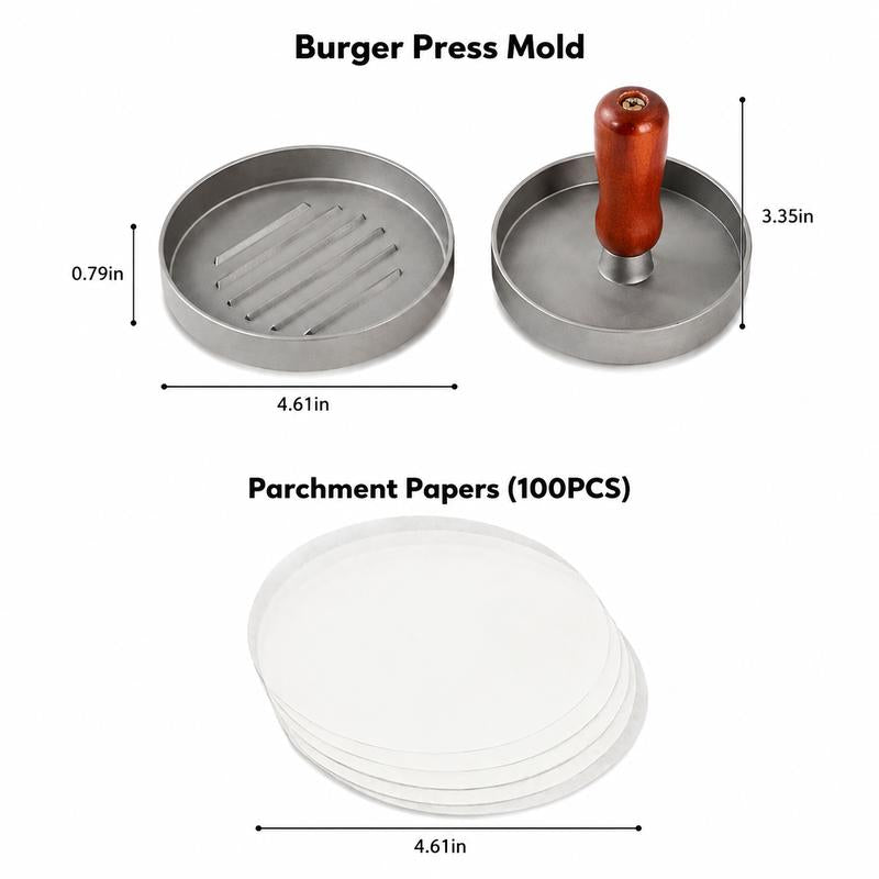 🔥hot-sale🔥Stainless Steel Burger Press