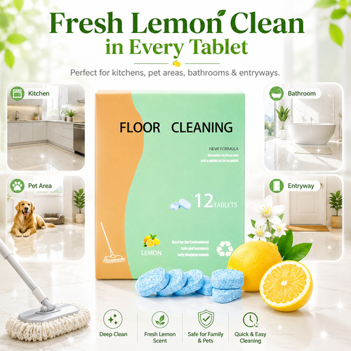 🏡✨Fast-Drying Lemon Floor Cleaning Tablets