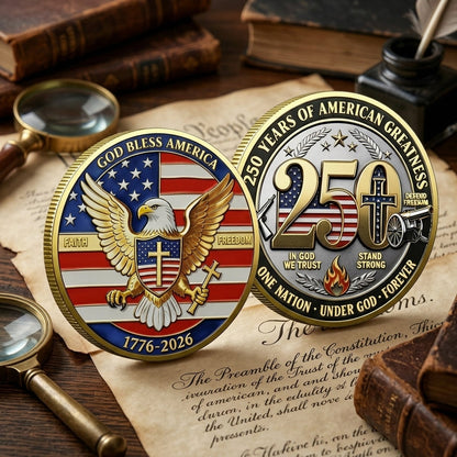 🔥LAST DAY 55% OFF✨9PCS USA 250th Anniversary Commemorative Coin Gift Set