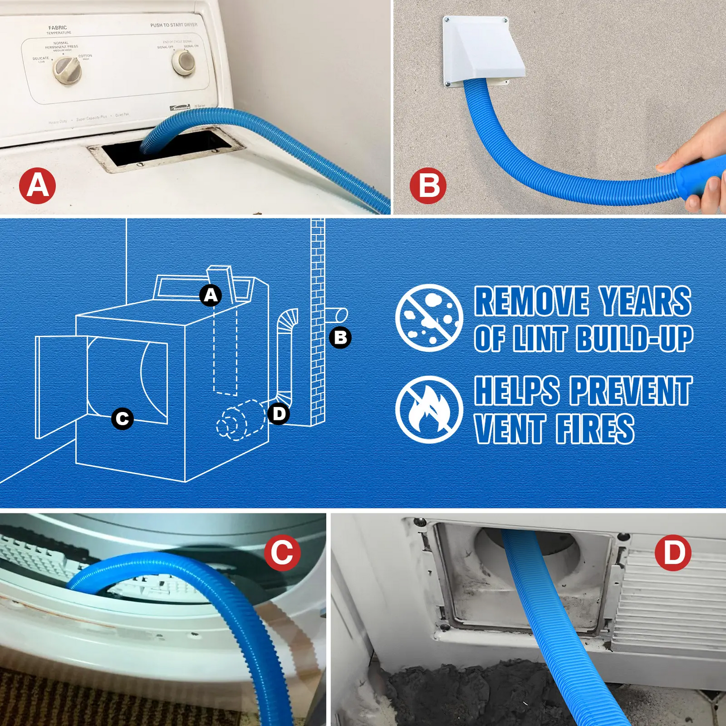 💥LAST DAY SALE 49% OFF💥Dryer Vent Cleaner Kit