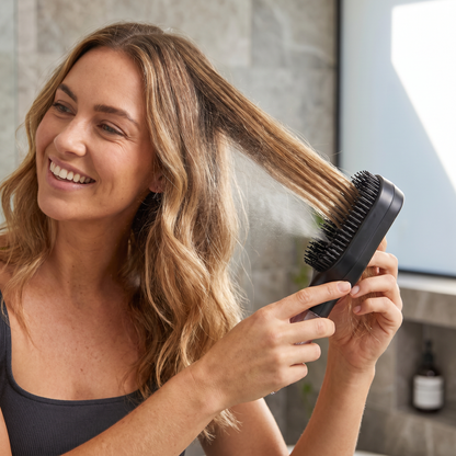 Anti-Frizz Spray Hair Brush – Smooths Flyaways and Makes Hairstyling Easier