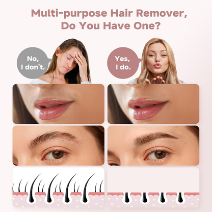🔥49% OFF🔥2-in-1 Women's Eyebrow and Facial Hair Removal Device
